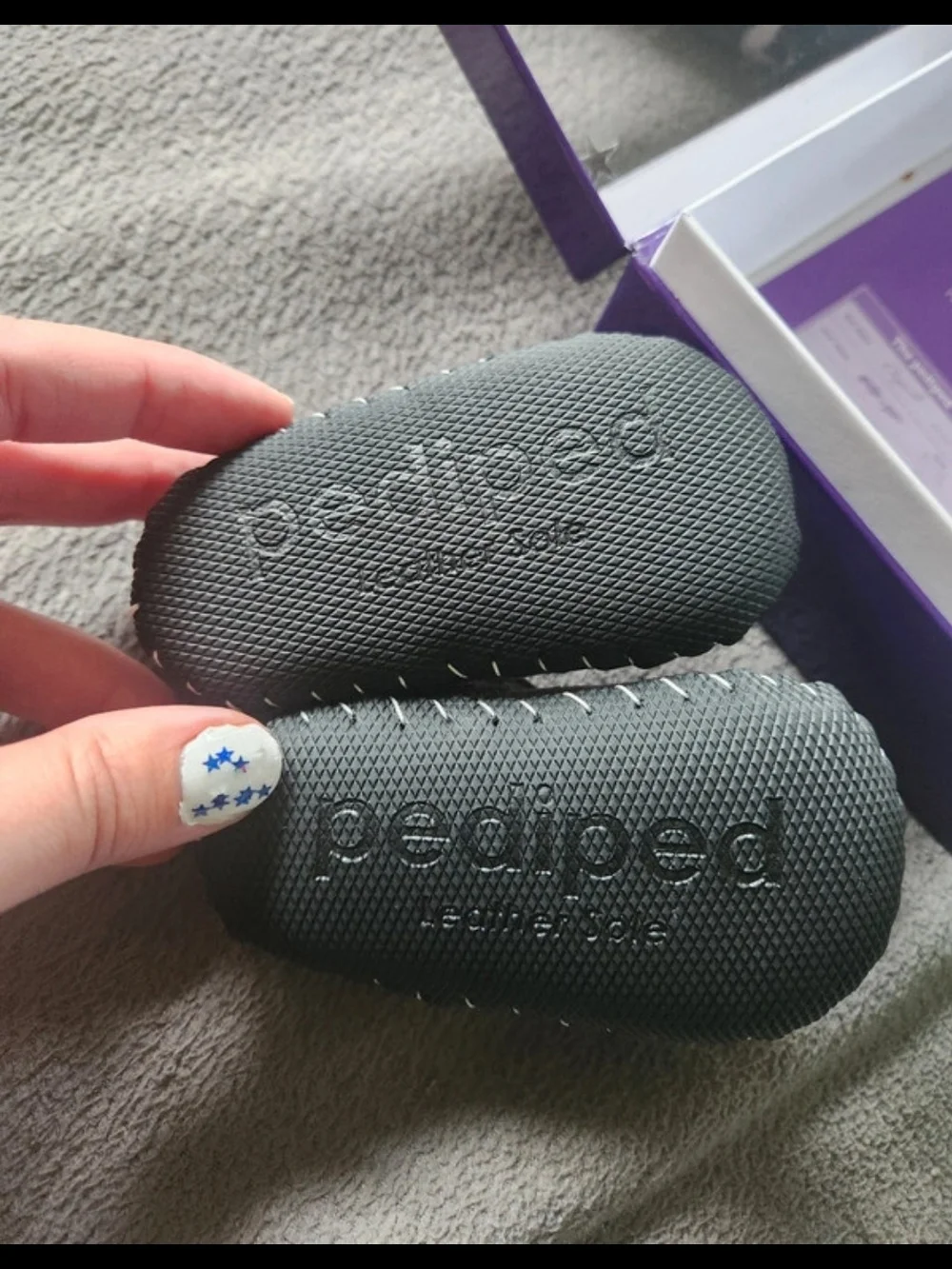 pediped sparkly purple
